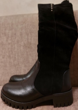 Сапоги,  р.36,  натуральная кож, за