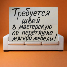Швея по перетяжке мягкой мебели