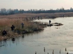 В воскресенье на берегу реки Случь недалеко от 11-го городка рыбачило более 60 человек