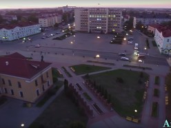 Слуцк. Аэросъёмка с квадрокоптера. Видео